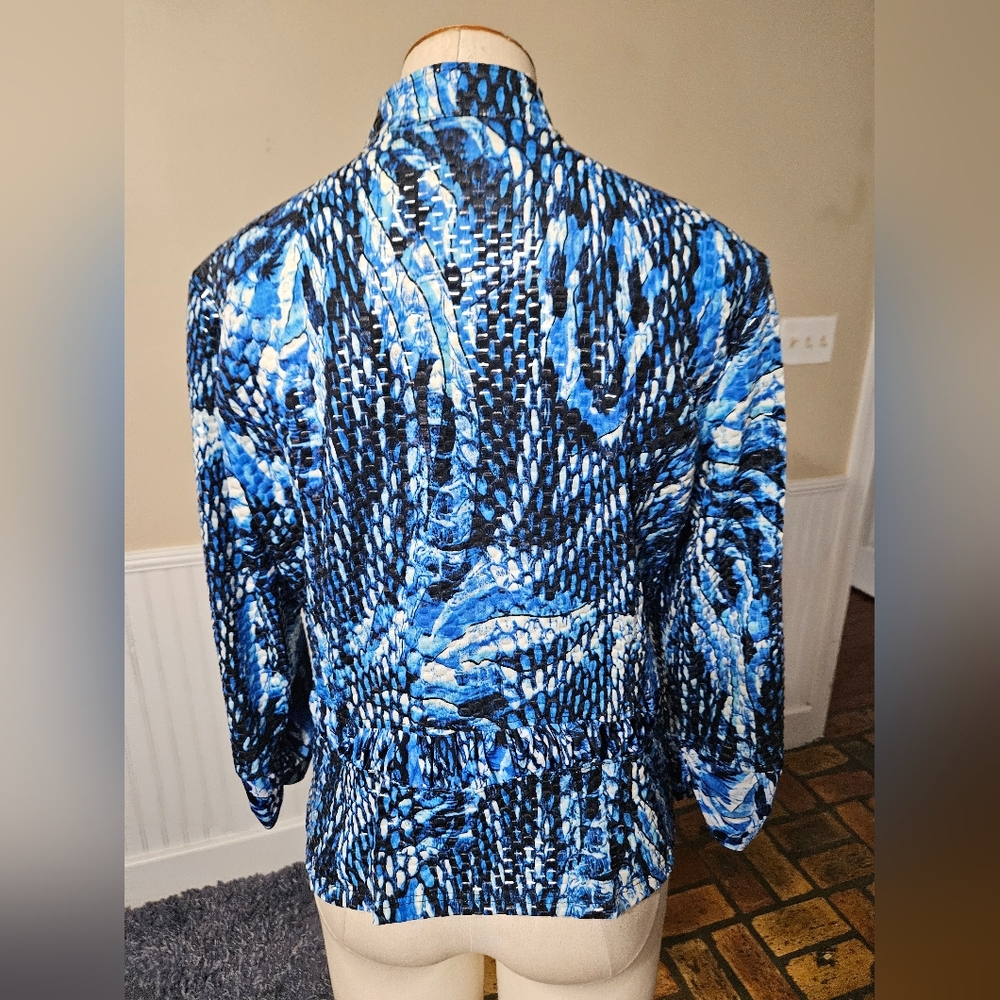 Linear Clear Sequins Abstract Jacket Large - image 3
